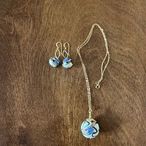 Matching Necklace and Earring Set
